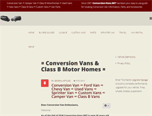 Tablet Screenshot of conversion-vans.net